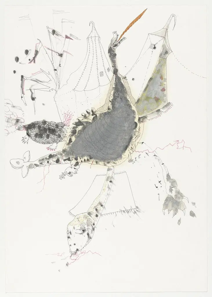 Cabaret Crusades, Drawing 63 by Wael Shawky