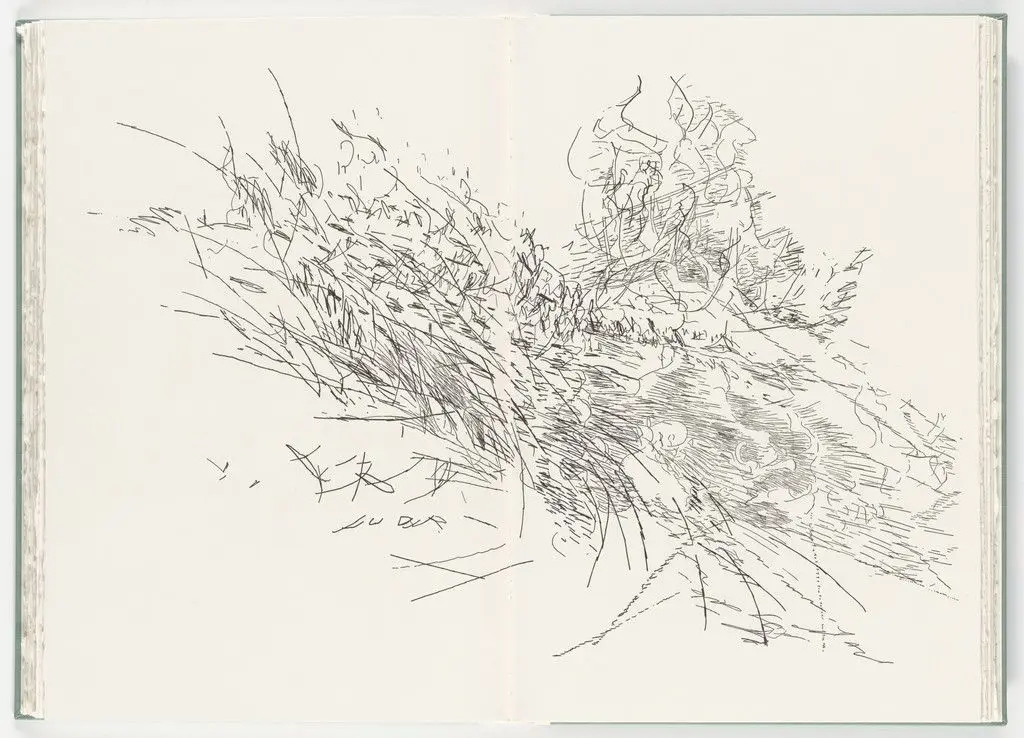 Untitled (plate, folio 23-24) from Poetry of Sappho by Julie Mehretu