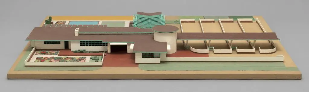 Davidson Little Farms Unit Project (Model) by Frank Lloyd Wright