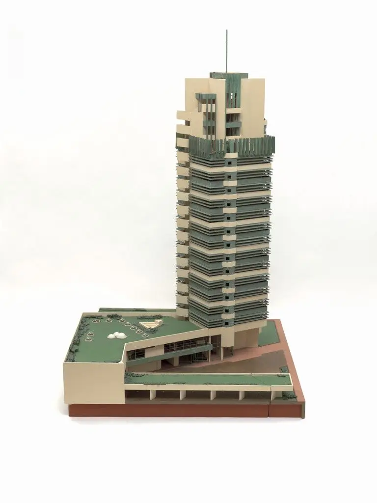 H.C. Price Company Tower, Bartlesville, Oklahoma (Model, c. 1952) by Frank Lloyd Wright