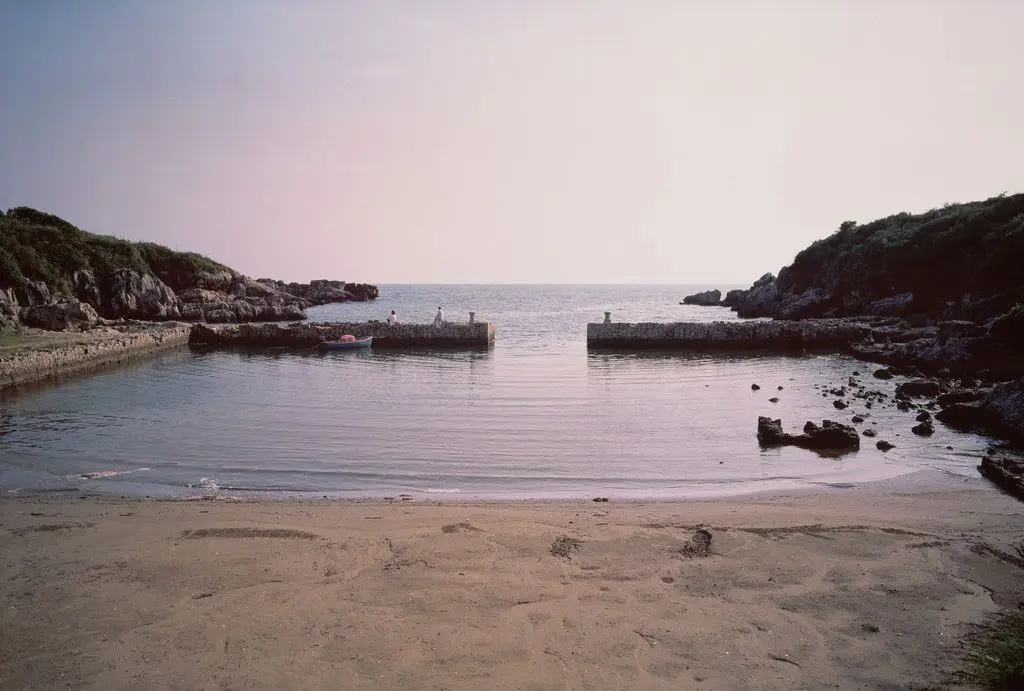 Remnants of a Roman harbor near Minturno, Italy from the series Fish Story by Allan Sekula