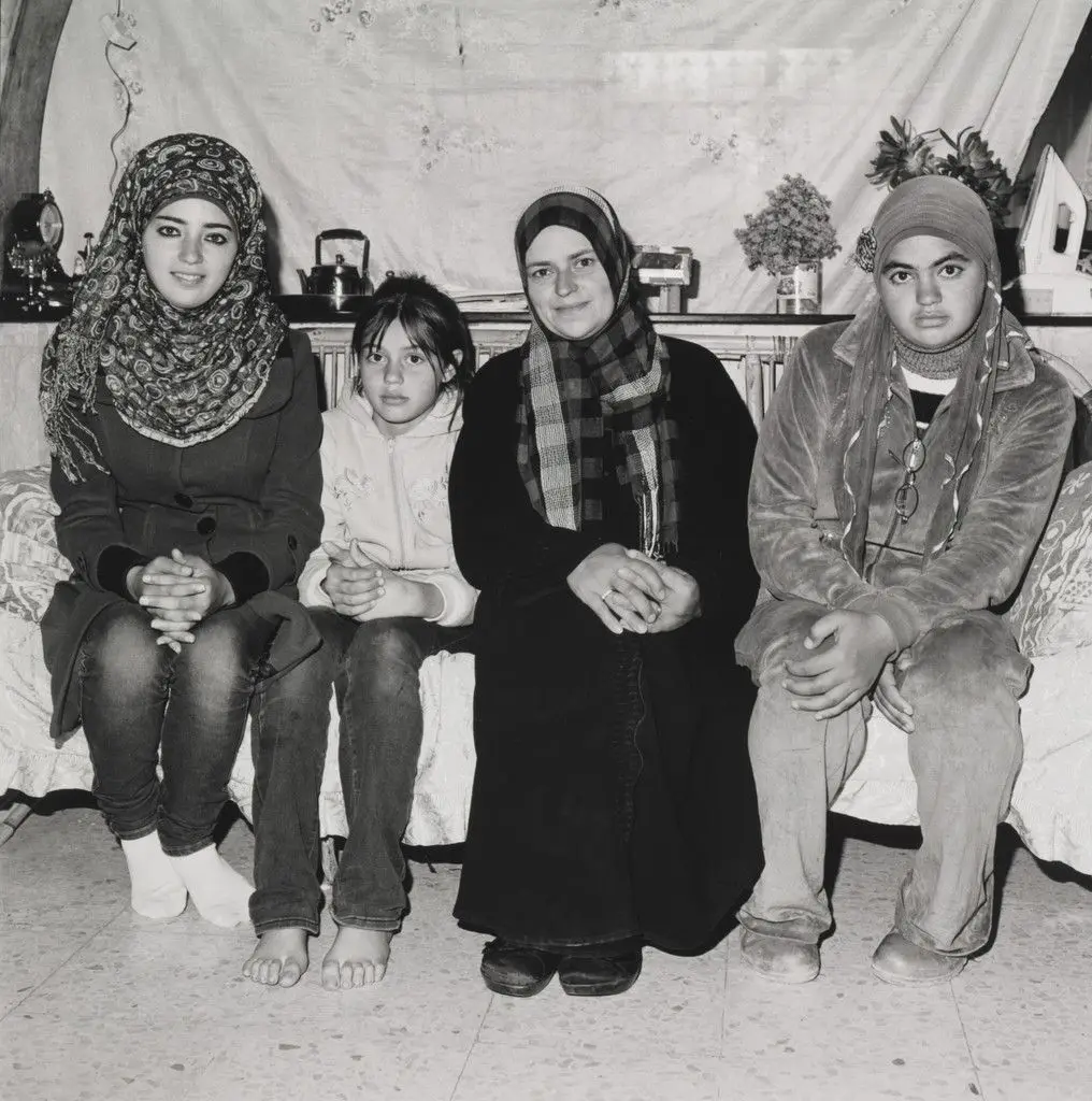 A Mother and Her Daughters, West Bank/Palestine by Rosalind Fox Solomon