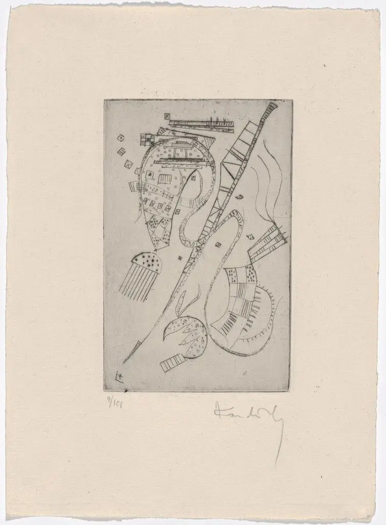 Plate (folio 8) from Fraternity by Vasily Kandinsky