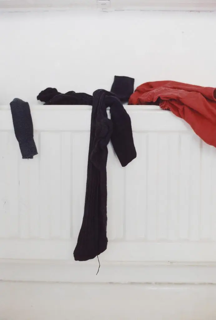 socks on radiator by Wolfgang Tillmans