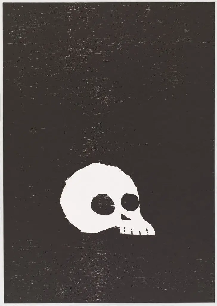Untitled (Skull) from an untitled portfolio by David Shrigley