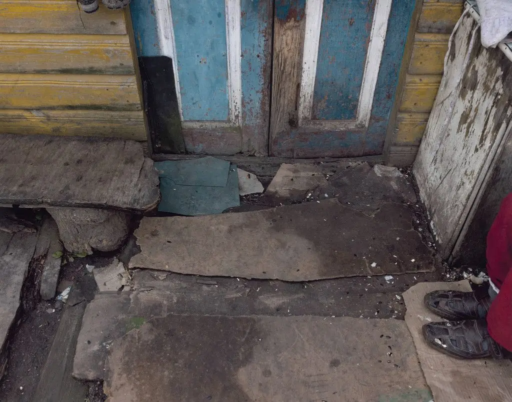 Elka Seltzer's Front Door, Ovruch, Zhytomyr Province, Ukraine, July 31, 2012 by Stephen Shore