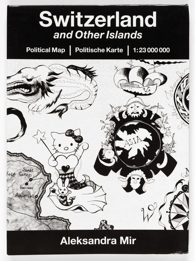 Switzerland and Other Islands: Political Map by Aleksandra Mir