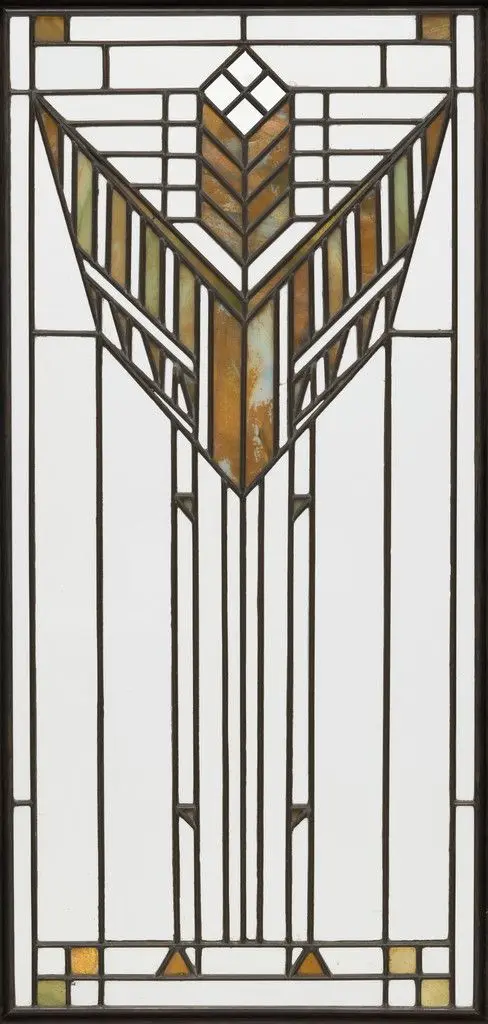 Bookcase doors for the Dana House, Springfield, IL by Frank Lloyd Wright