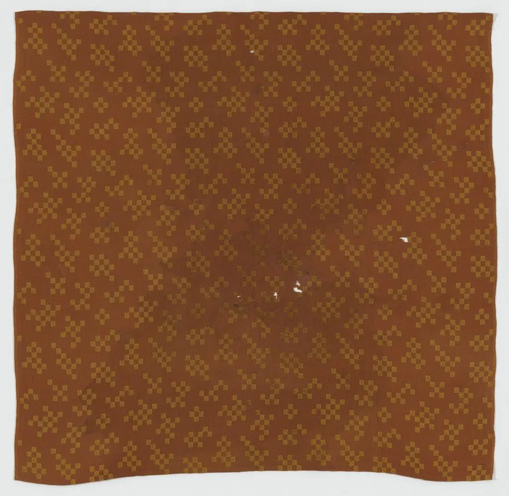 Upholstery fabric from the Imperial Hotel, Tokyo, Japan by Frank Lloyd Wright