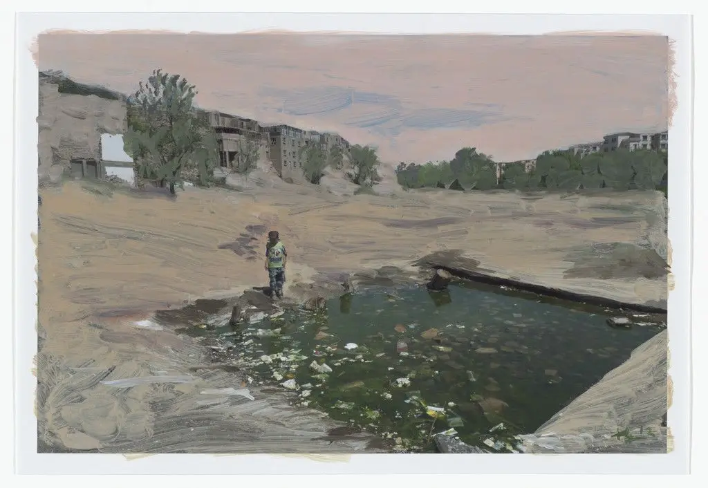 Square from Hotan Project, Xinjiang, China (for Parkett no. 91) by Liu Xiaodong
