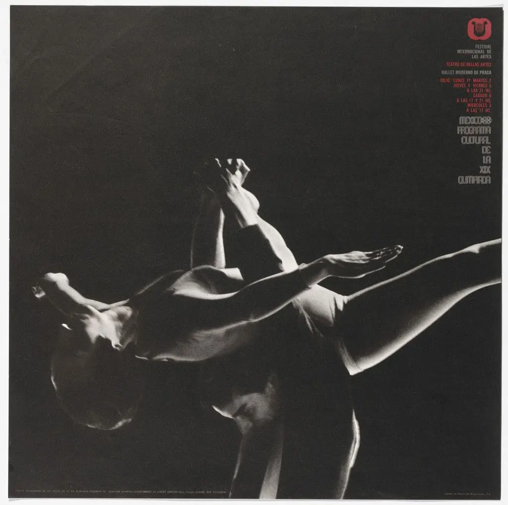 International Festival of the Arts, Modern Ballet of Prague, Mexico City Cultural Olympics by Bob Pellegrini, Department of Publications and Urban Design, Organizing Committee of the XIX Olympiad