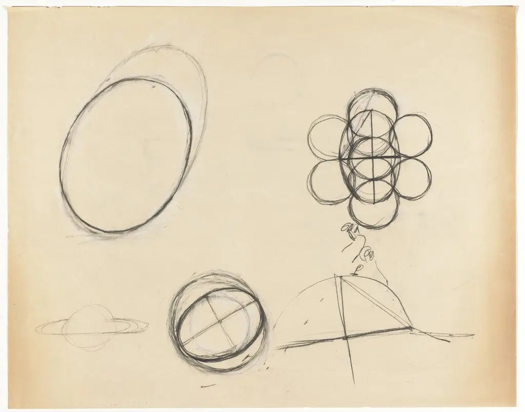 Untitled from Large Illumination Drawings by Simone Forti