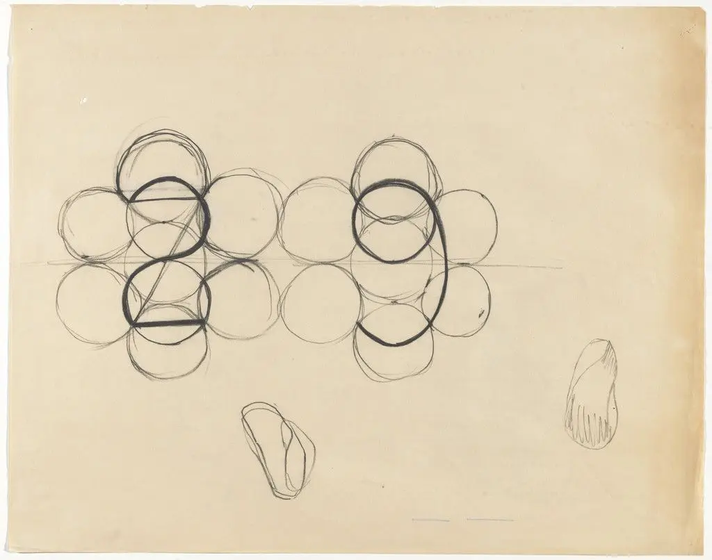 Untitled from Large Illumination Drawings by Simone Forti