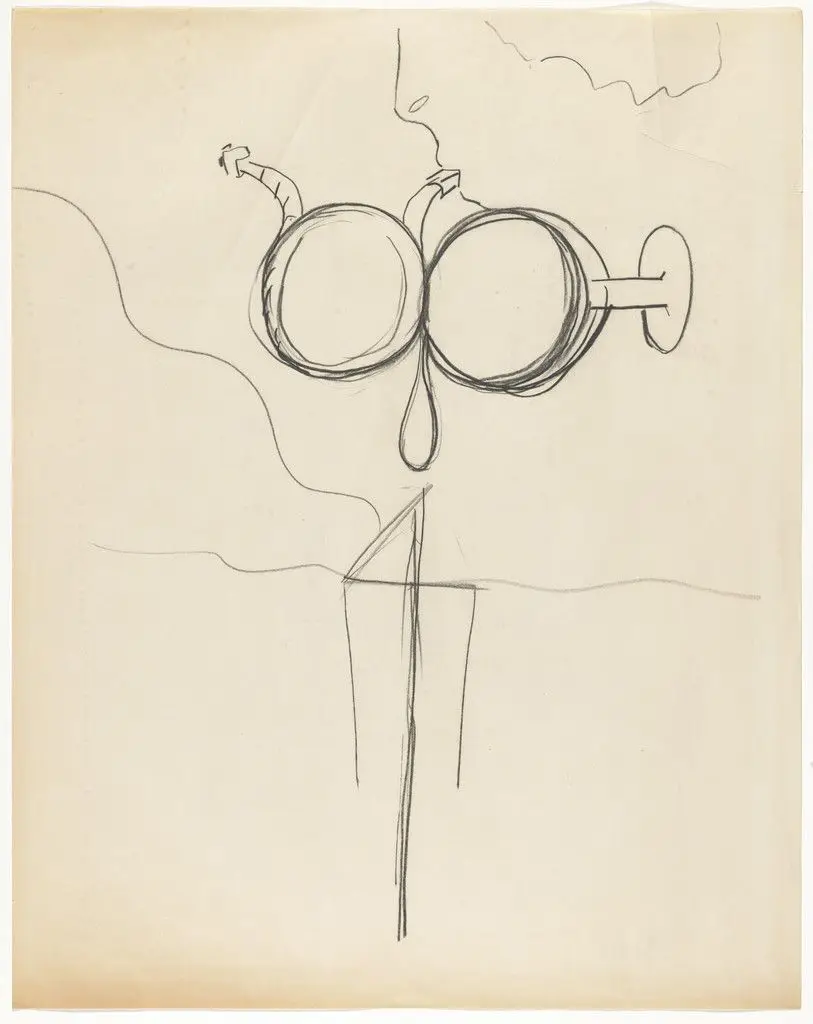 Untitled from Large Illumination Drawings by Simone Forti