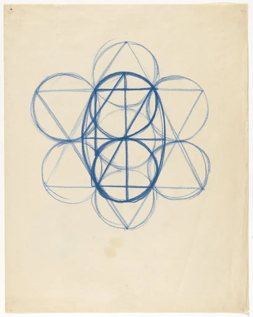 Untitled from Large Illumination Drawings by Simone Forti