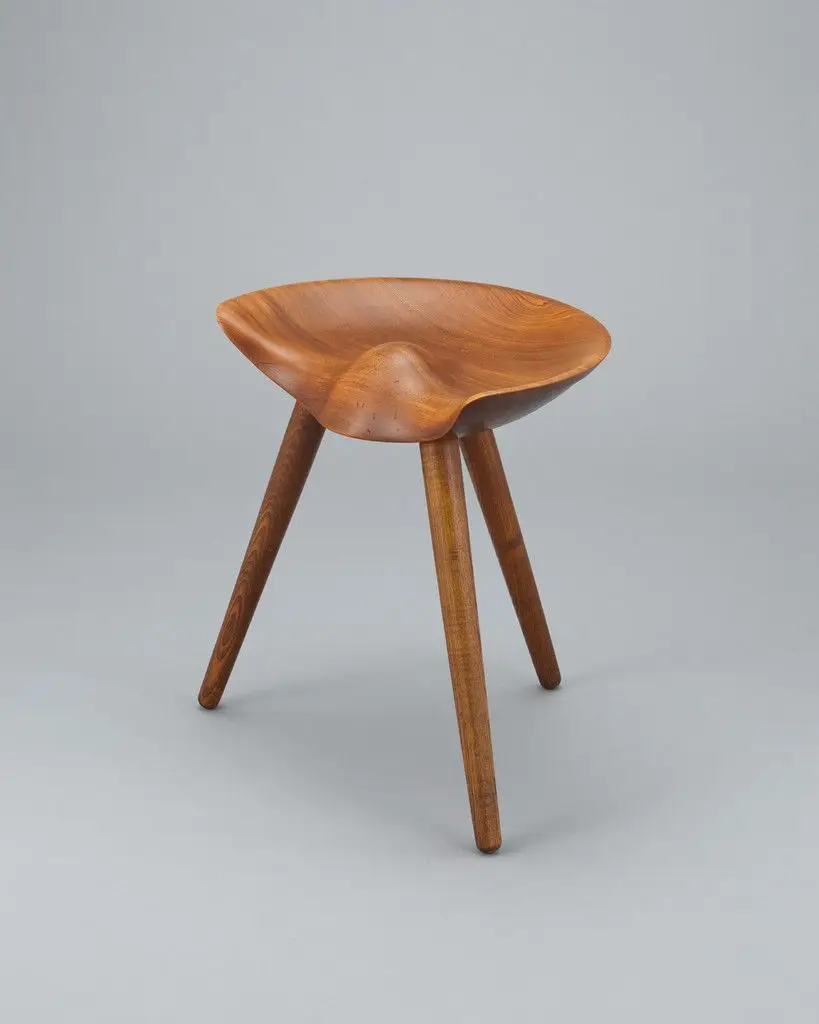 Three legged stool (model ML42) by Mogens Lassen