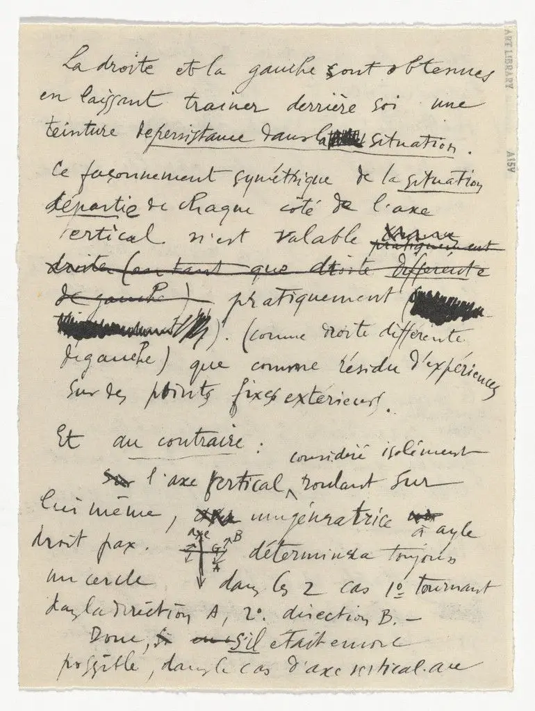 Untitled from The Bride Stripped Bare by Her Bachelors, Even (The Green Box) (La mariée mise à nu par ses célibataires, même [Boîte verte]) by Marcel Duchamp