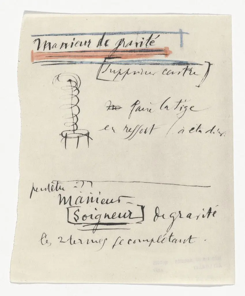 Untitled from The Bride Stripped Bare by Her Bachelors, Even (The Green Box) (La mariée mise à nu par ses célibataires, même [Boîte verte]) by Marcel Duchamp