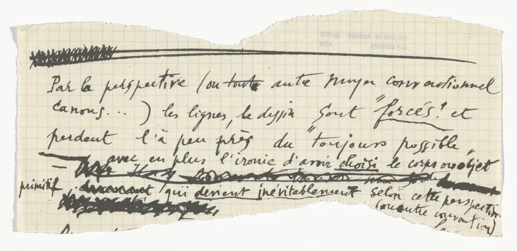 Untitled from The Bride Stripped Bare by Her Bachelors, Even (The Green Box) (La mariée mise à nu par ses célibataires, même [Boîte verte]) by Marcel Duchamp