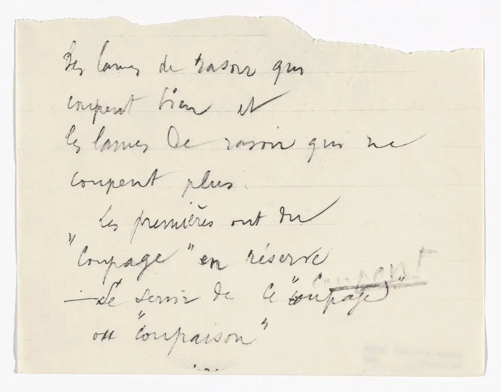 Untitled from The Bride Stripped Bare by Her Bachelors, Even (The Green Box) (La mariée mise à nu par ses célibataires, même [Boîte verte]) by Marcel Duchamp