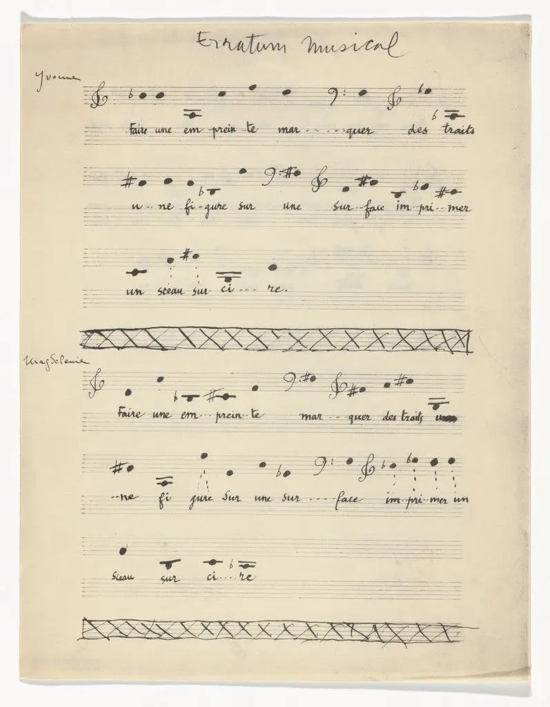 Untitled from The Bride Stripped Bare by Her Bachelors, Even (The Green Box) (La mariée mise à nu par ses célibataires, même [Boîte verte]) by Marcel Duchamp