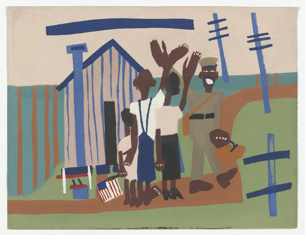 Off to War by William H. Johnson