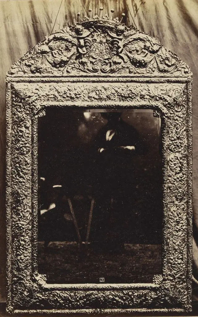 Late seventeenth-century silver repoussé mirror, attributed to Gerrit Jensen, d. 1715 by Charles Thurston Thompson