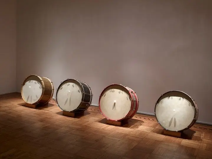 Music for Pure Waves, Bass Drums and Acoustic Pendulums by Alvin Lucier