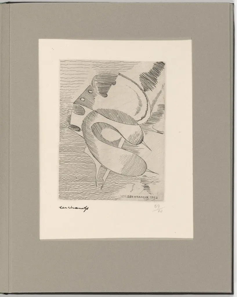 Plate 18 from Futurists, Abstractionists, Dadaists: the Forerunners of the Avant-Garde, vol. I by Victor Servranckx