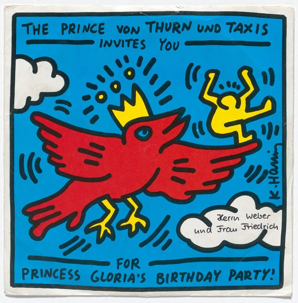 Come to My Party (The Prince Von Thurn und Taxis Invites You For Princess Gloria's Birthday Party!) by Keith Haring