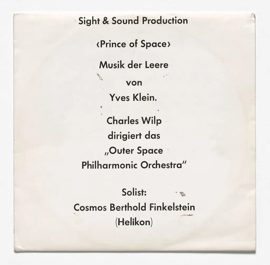Prince of Space / Tanz der Leere by Yves Klein, Charles Wilp