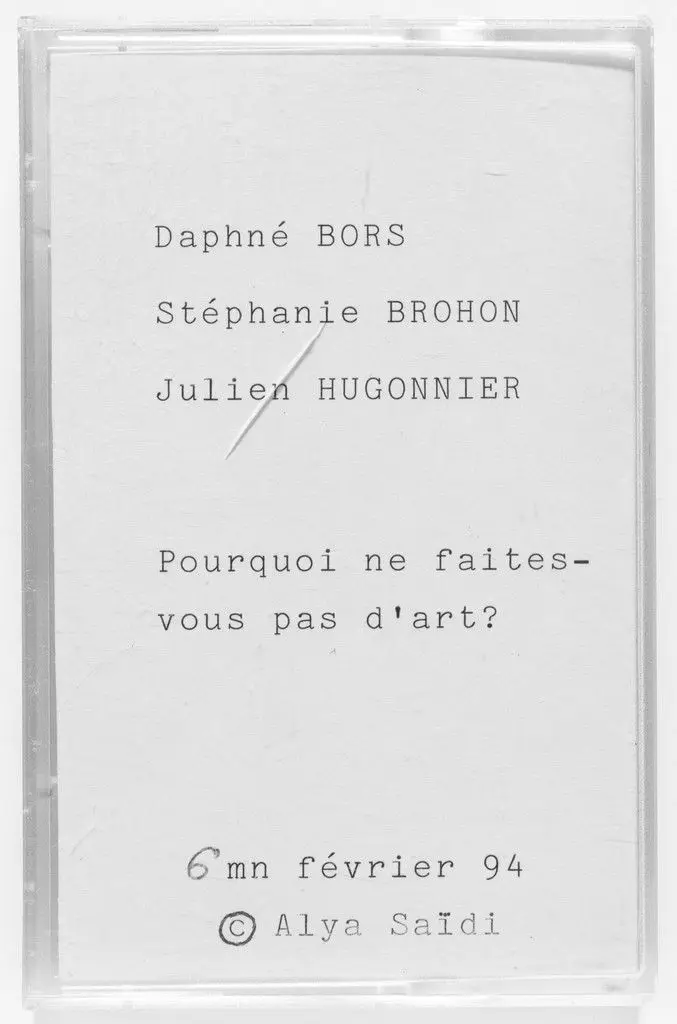 Daphne Bors. Stephanie Brohon. Julien Hugonnier. Pourquoi ne faites-vous pas d'art? by Various Artists