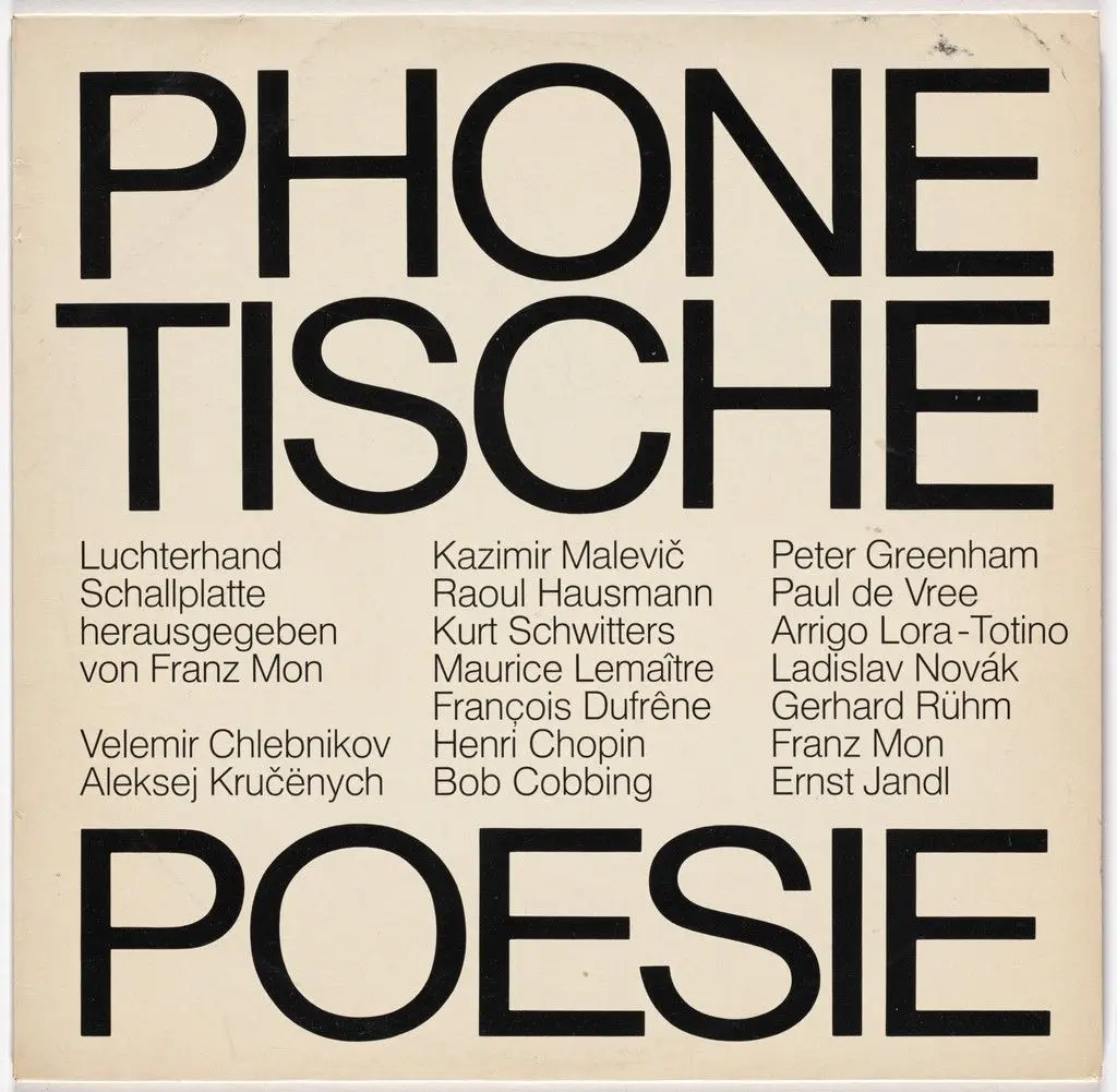 Phonetische Poesie by Various Artists