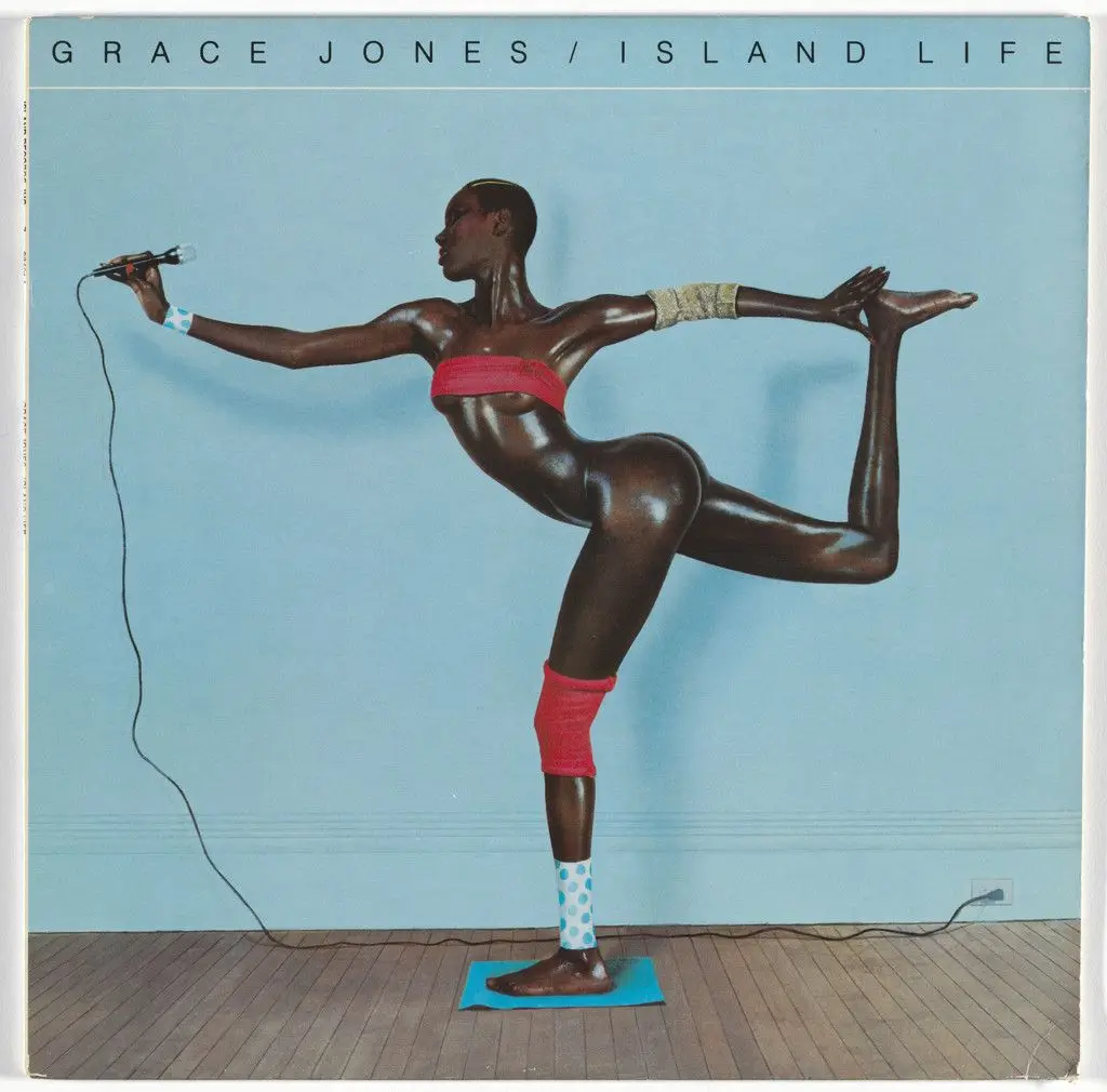 Album cover for Grace Jones, Island Life by Jean-Paul Goude, Greg Porto, Glenn O'Brien, Island Records