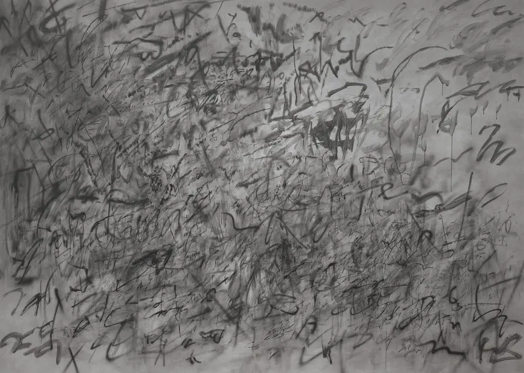 Invisible Sun (algorithm 5, second letter form) by Julie Mehretu