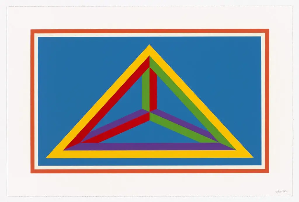 Untitled from Isometric Figures by Sol LeWitt