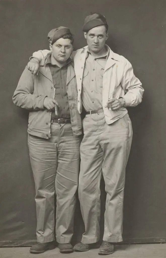 Cloyce and Loy Cannon, cousins by Mike Disfarmer