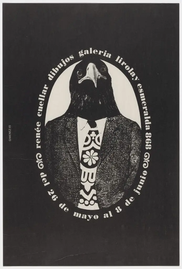 Poster for Renee Cuellar exhibition by Edgardo Miguel Gimenez