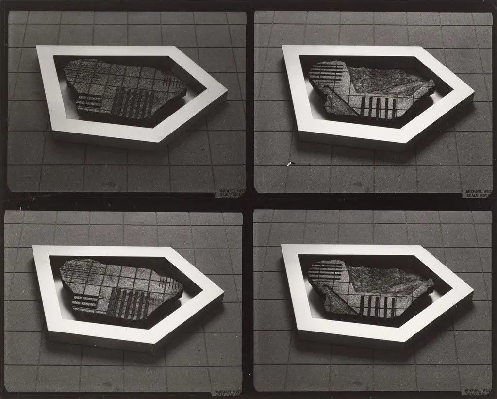 Preparatory material for Levitated Mass (1982) by Michael Heizer