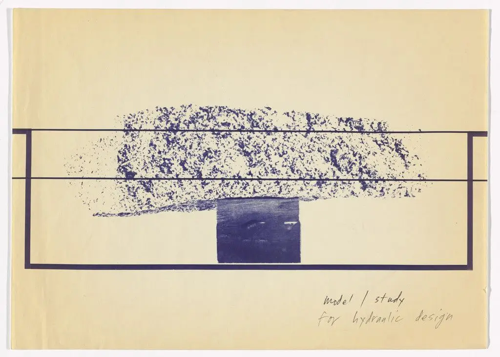 Preparatory material for Levitated Mass (1982) by Michael Heizer