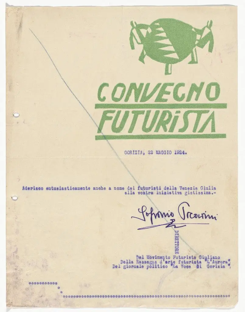 Convegno Futurista letterhead by Unidentified Designer