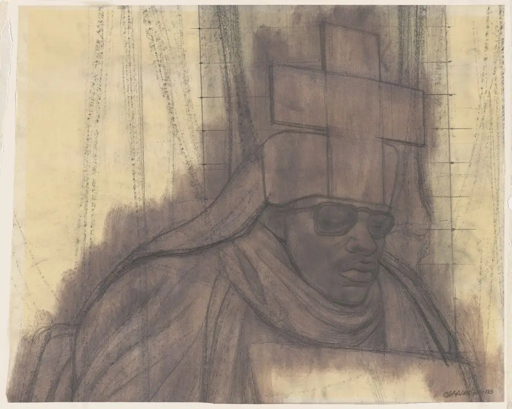Study for Black Pope by Charles White