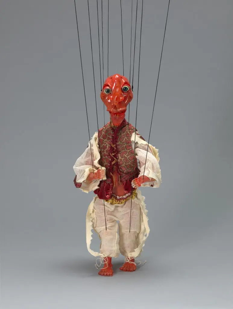 Cabaret Crusades: The Secrets of Karbala - Marionette #48 by Wael Shawky