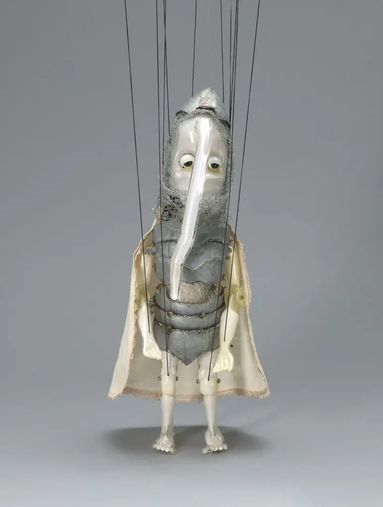 Cabaret Crusades: The Secrets of Karbala - Marionette #126 by Wael Shawky