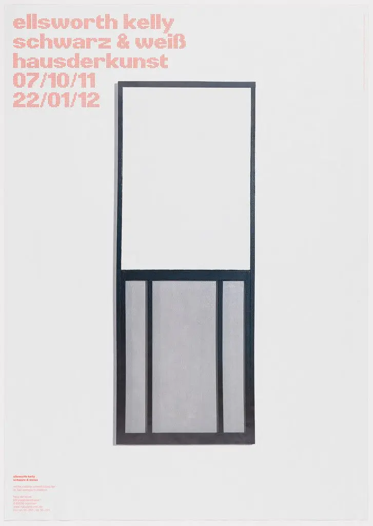 Ellsworth Kelly - schwarz & weiss hausderkunst by Ellsworth Kelly