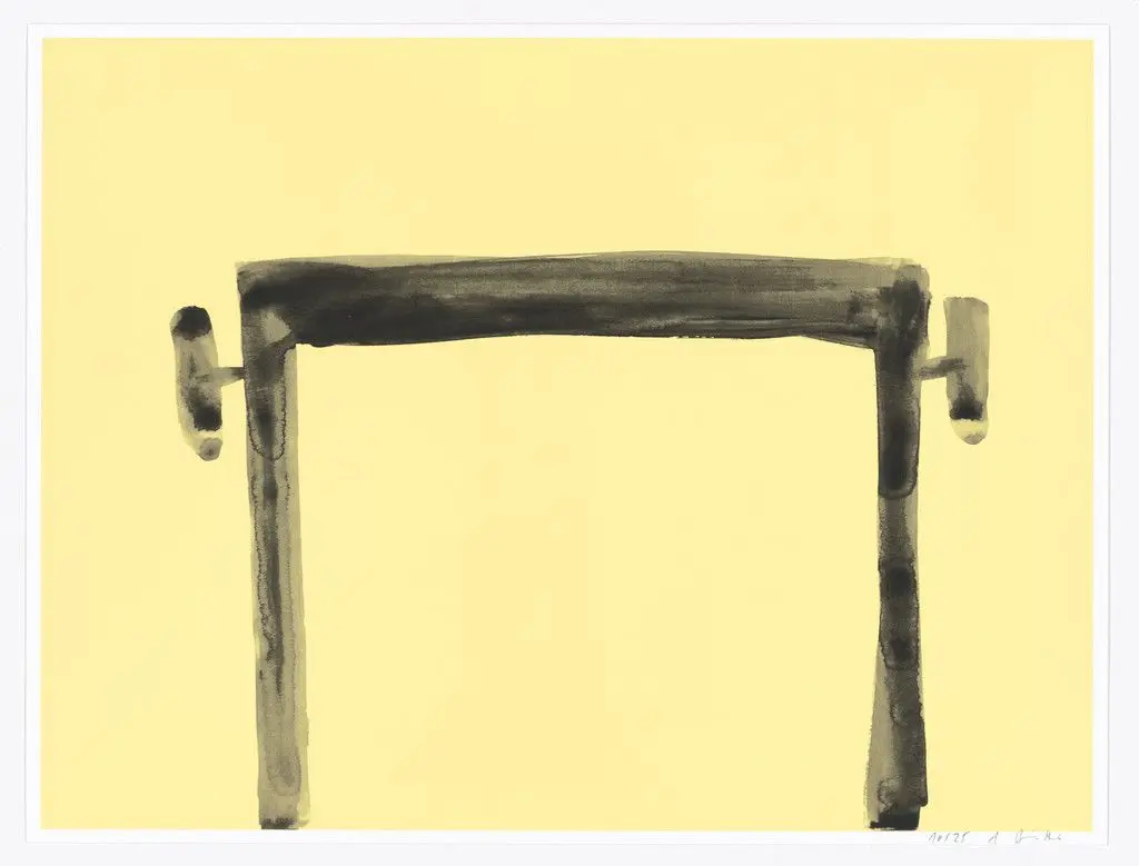 Piano Stool (Silkscreen) (for Parkett no. 97) by Andrea Büttner