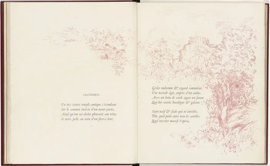 Double page plate (pages 4 and 5) from Parallèlement (In Parallel) by Pierre Bonnard