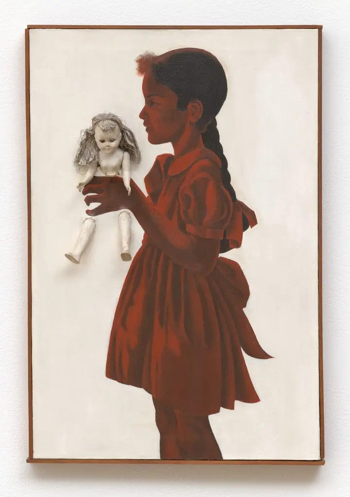 Self-Portrait at Age 5 with Doll by Adrian Piper