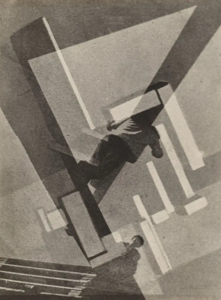 Cover study for Russia: Reconstruction of Architecture in the Soviet Union (New Ways of Building in the World) by El Lissitzky