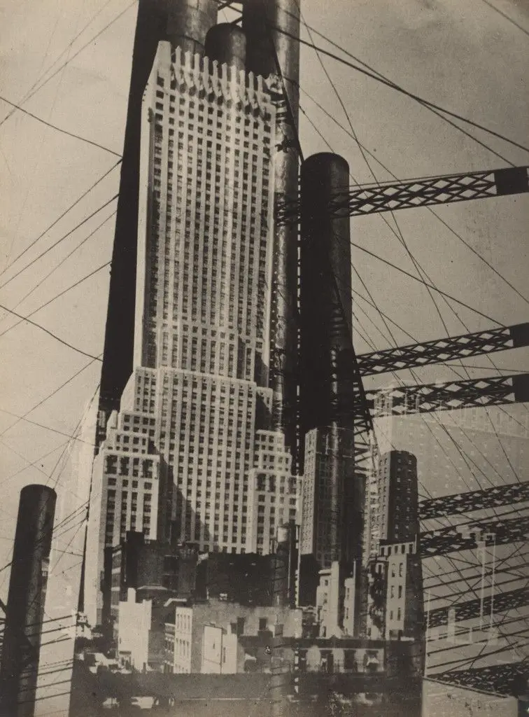 Cover study for America: The Development of Style in New Buildings in the United States (New Ways of Building in the World) by El Lissitzky